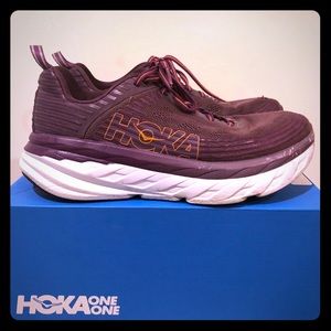 HOKA BONDI 6 Women’s 9.5 Arctic Dust Grape Juice